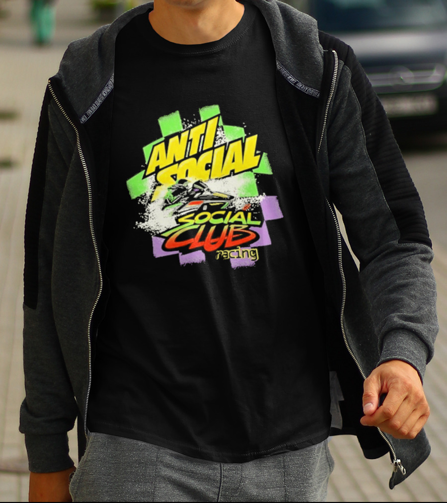Anti Social Social Club Racing Arctic Snowmobile T-Shirt