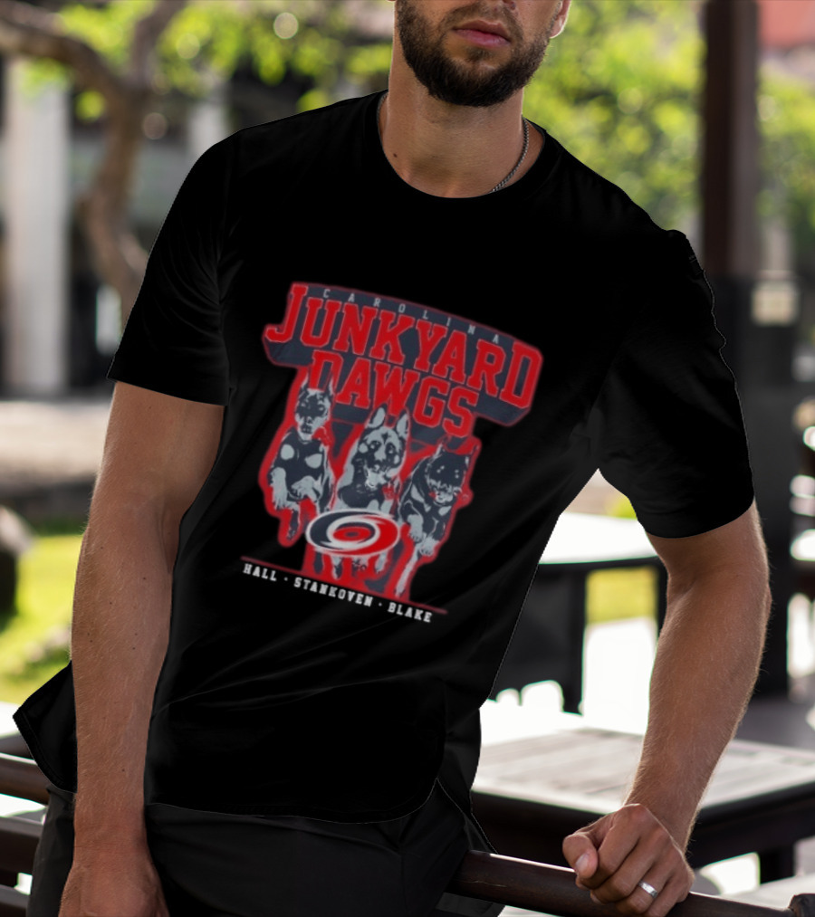 Carolina Junkyard Dawgs Hall Stankoven Blake Hurricanes T-Shirt