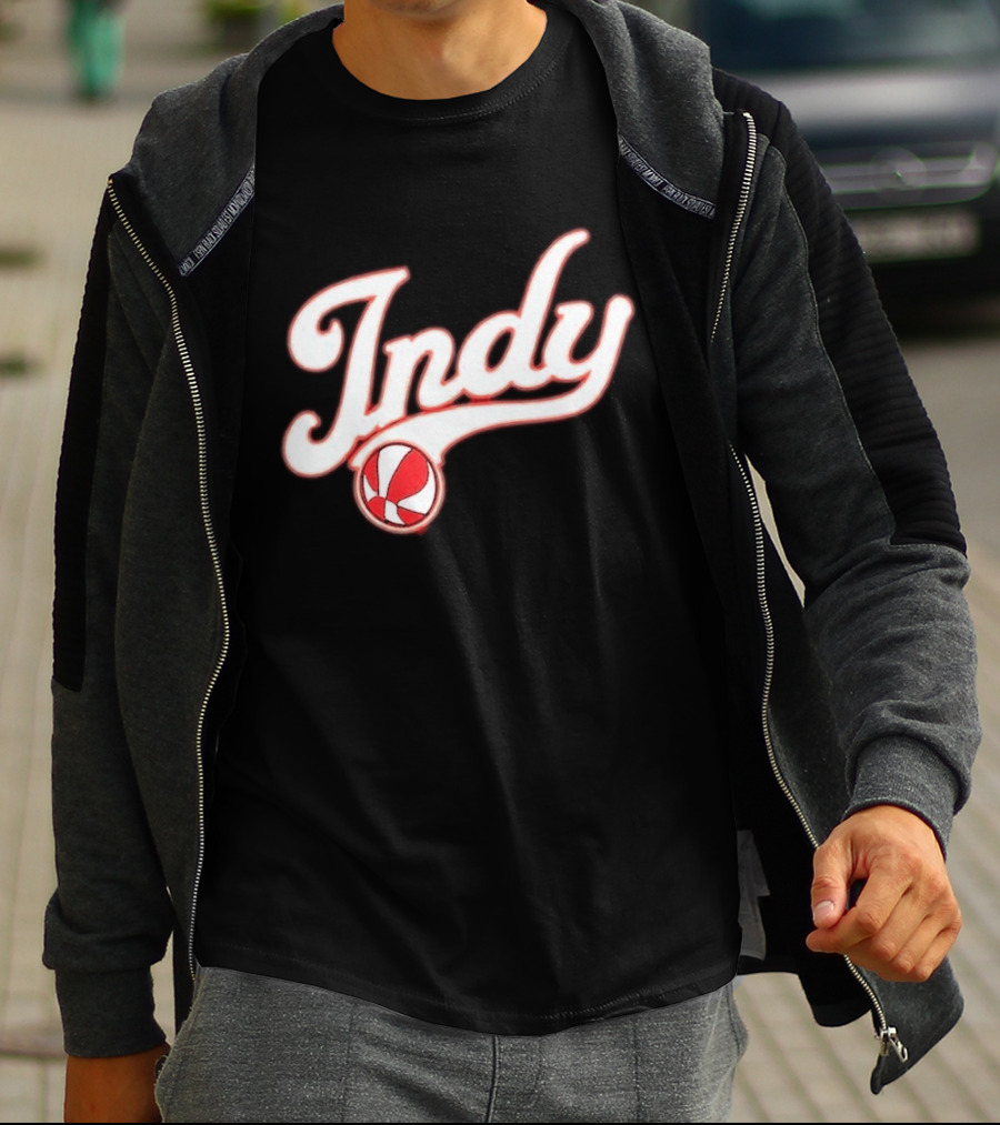 Indy Baseball Red 2023 Casual Classic Sports Style Retro Look T-Shirt