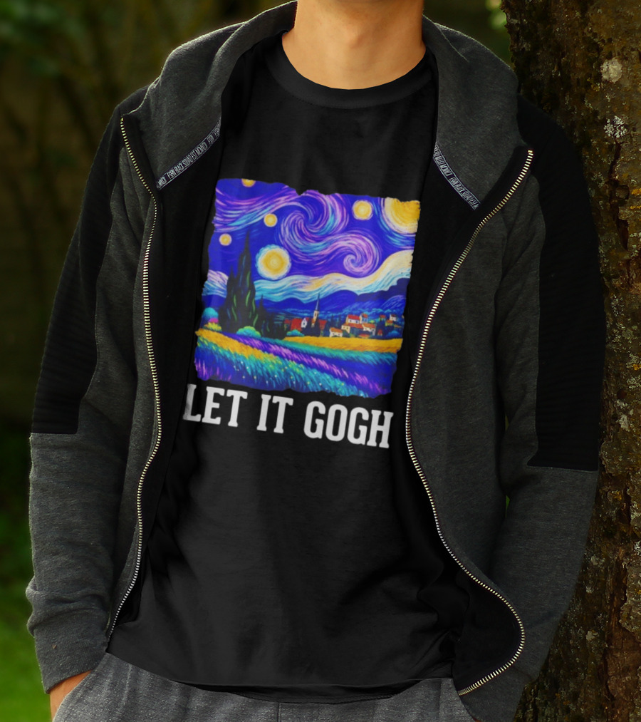 Let It Gogh Starry Night Van Gogh T-Shirt