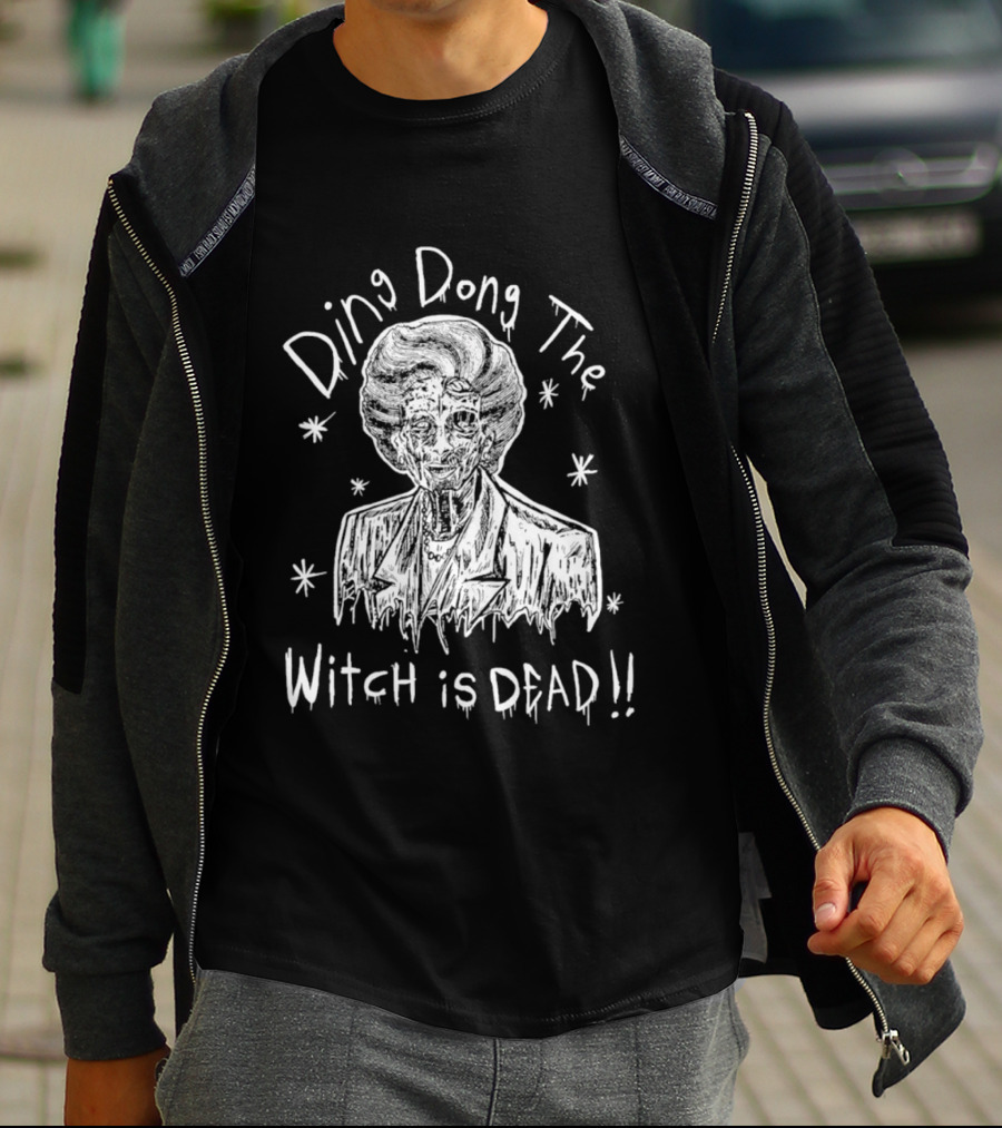 Ding Dong The Witch Is Dead Margaret Thatcher T-Shirt