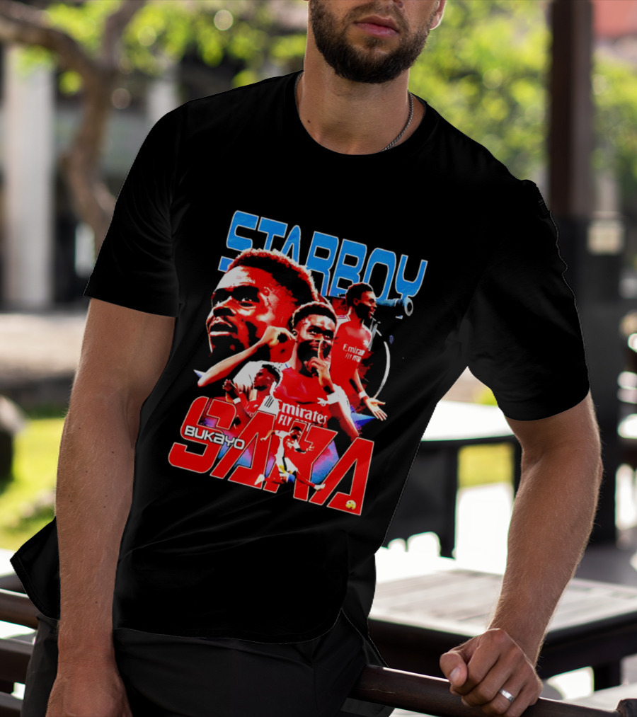 Starboy Bukayo Saka Arsenal Emirates Fly Player T-Shirt