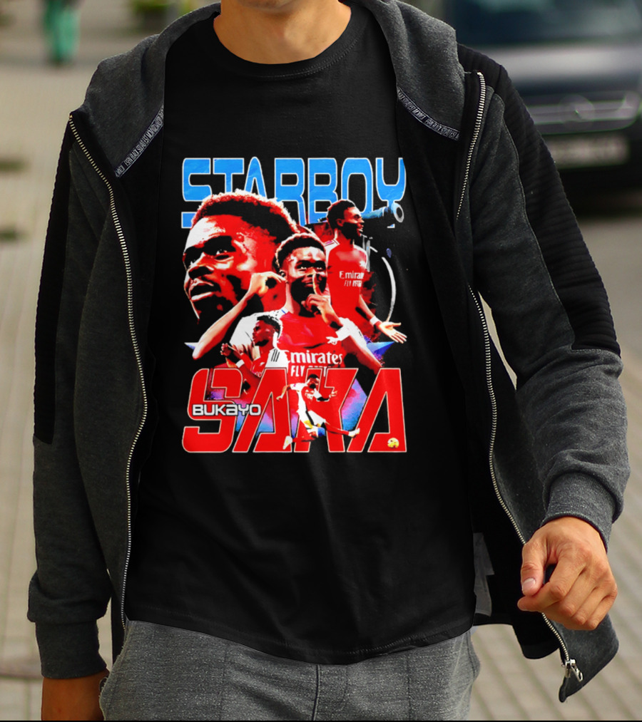 Starboy Bukayo Saka Arsenal Emirates Fly Player T-Shirt