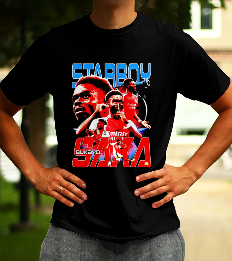 Starboy Bukayo Saka Arsenal Emirates Fly Player T-Shirt