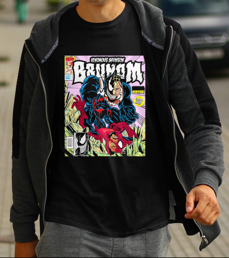Venomous Brunson Lethal Protector Comic Cover New York Knicks T-Shirt