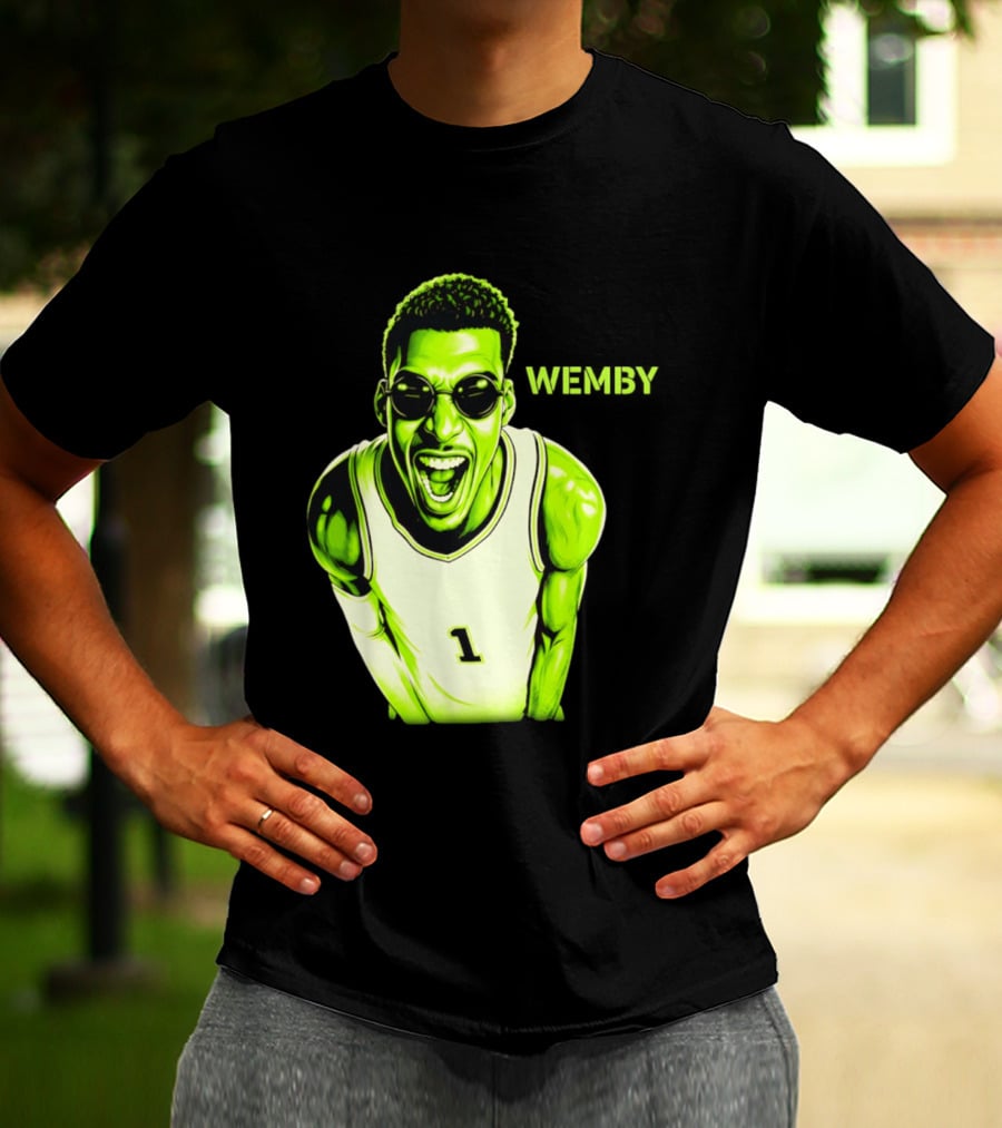 Victor Wembanyama Wemby San Antonio Spurs Alien Basketball Player 1 T-Shirt