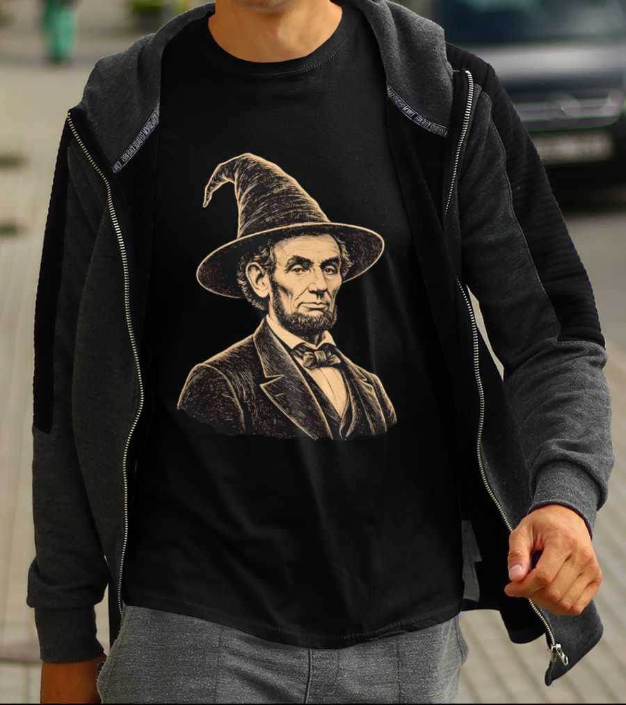 Abraham Lincoln Wizard Hat T-Shirt