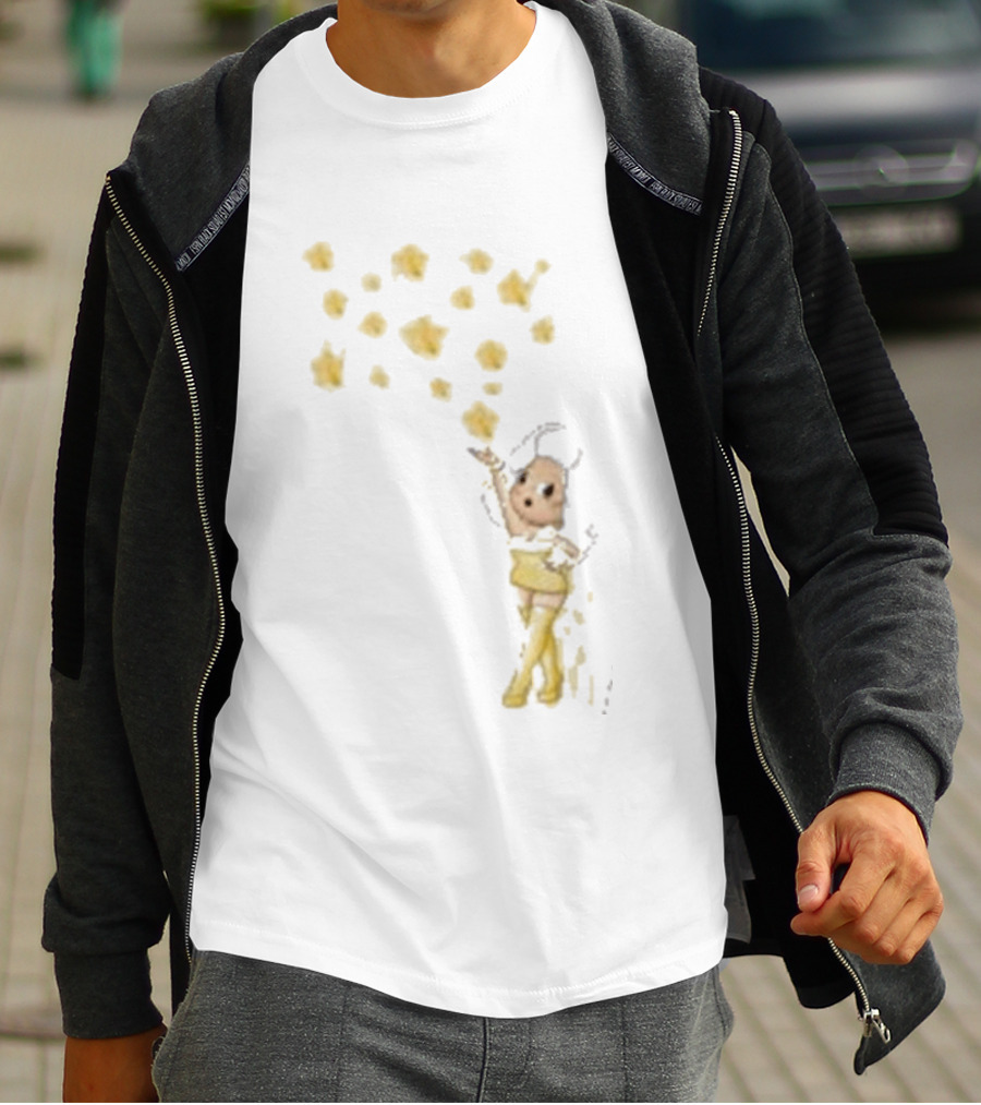Mainfactor Xoxo Your All Star Cheerful Character With Yellow Confetti T-Shirt