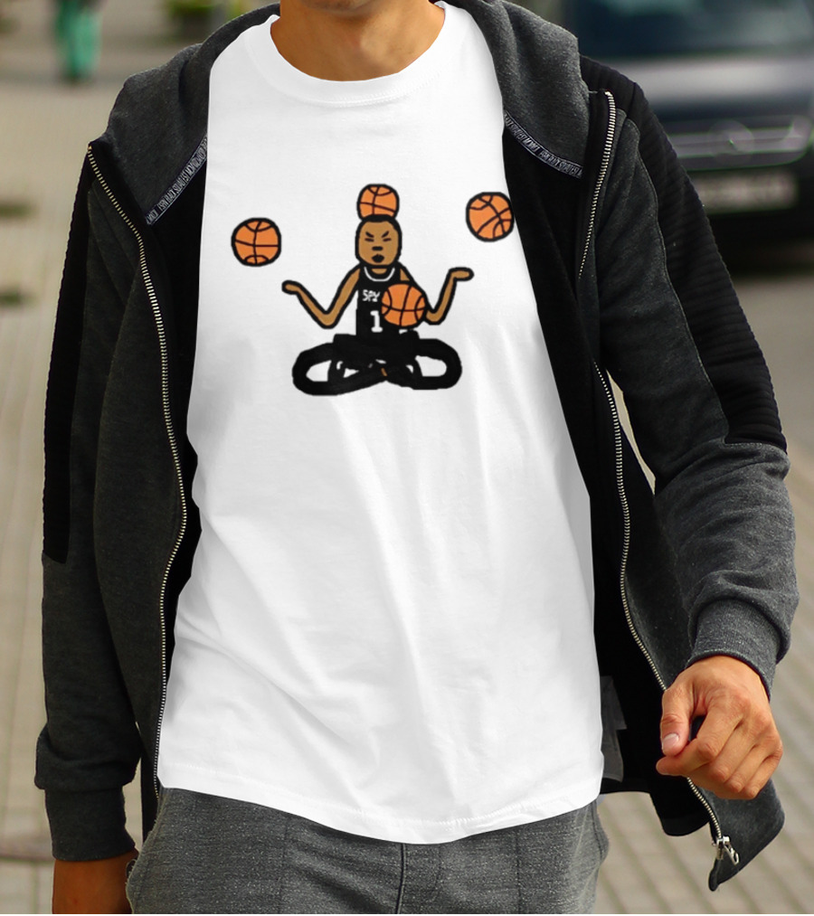 Monk Wemby Victor Wembanyama Juggling Basketballs San Antonio Spurs T-Shirt