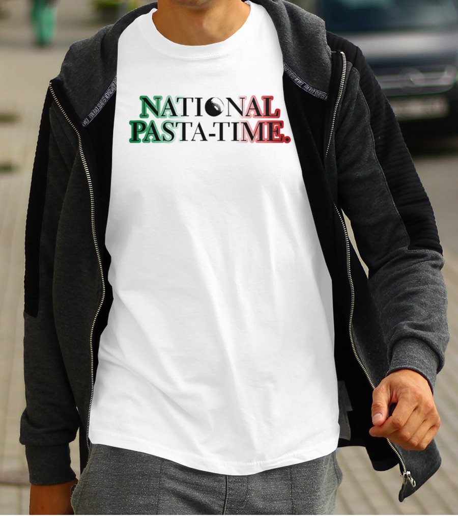 National Pasta Time Italy Flag T-Shirt