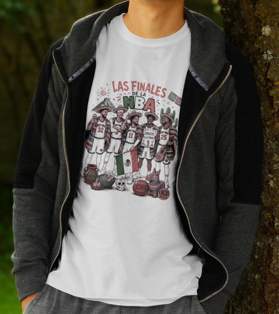 Las Finales De La NBA New York Knicks Mexico Heritage Celebration T-Shirt
