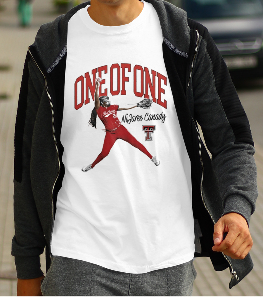 One Of One NiJaree Canady Texas Tech Red Raiders Softball T-Shirt