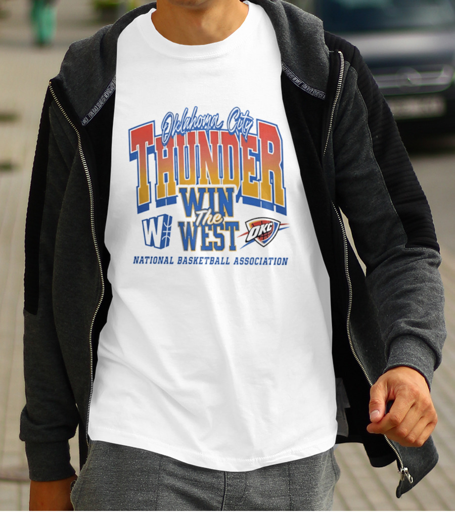 Oklahoma City Thunder Win The West NBA Basketball National Basketball Association OKC T-Shirt