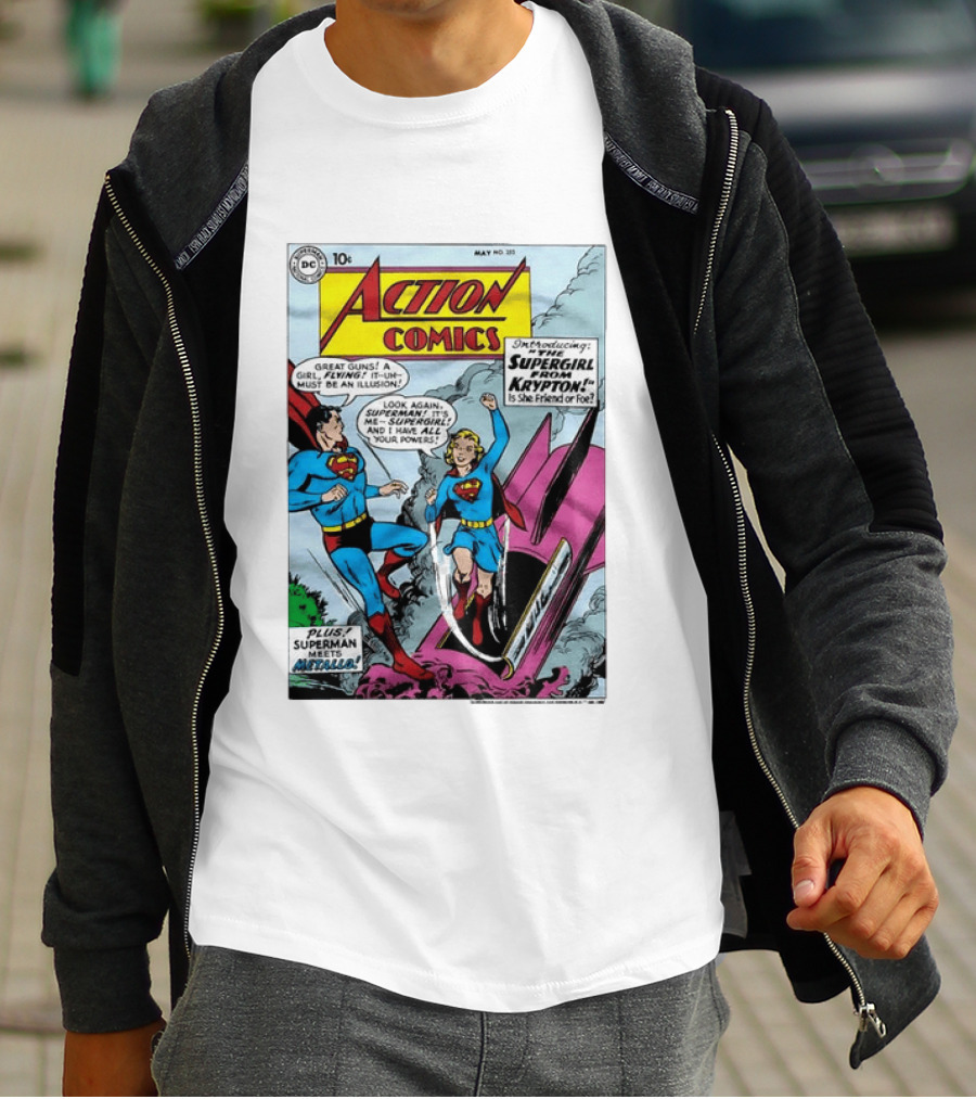 Action Comics 252 Superman Meets Supergirl From Krypton DC Comics 1959 T-Shirt