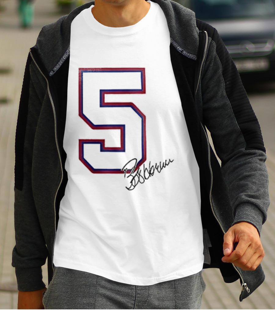 Atlanta Braves Bob Horner Number 5 Signature T-Shirt
