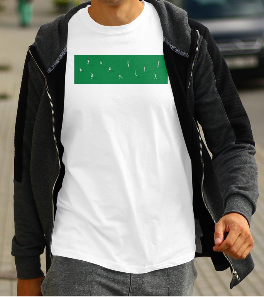Boston Celtics Minimalist Green Team Players Iconic Moves T-Shirt