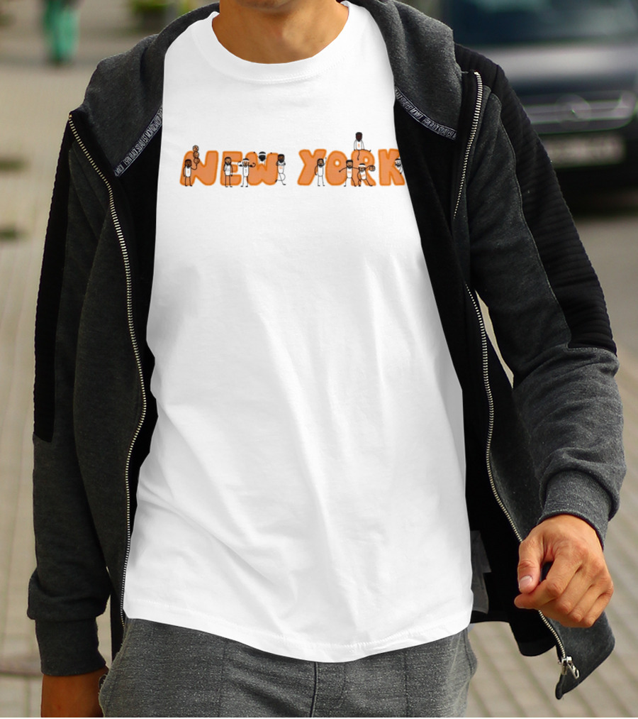 New York Knicks NBA Basketball Characters Team Spirit T-Shirt