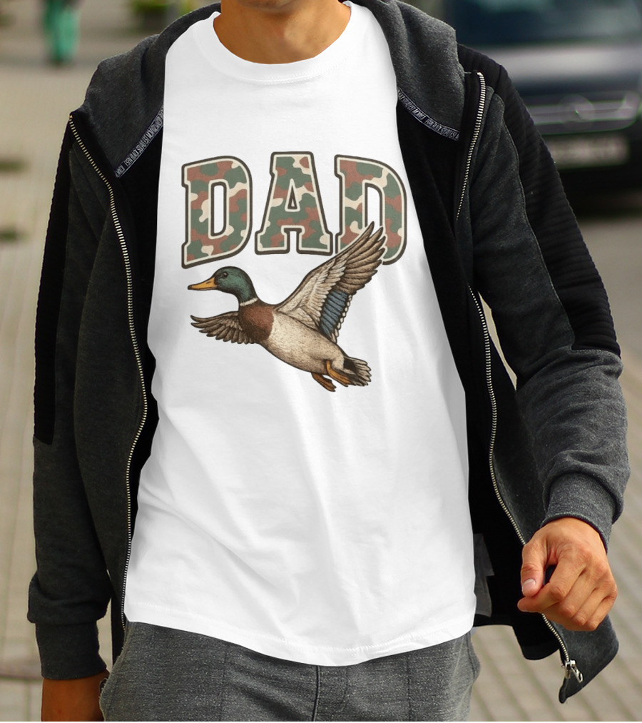 Dad Camo Duck Hunter T-Shirt