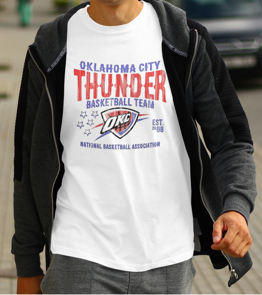 Oklahoma City Thunder Basketball Team National Basketball Association Est 2008 OKC T-Shirt