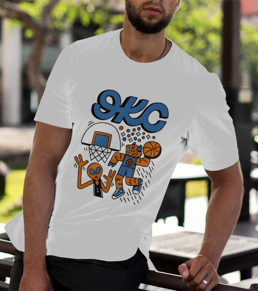 OKC Thunder Rumble Dunk Basketball T-Shirt