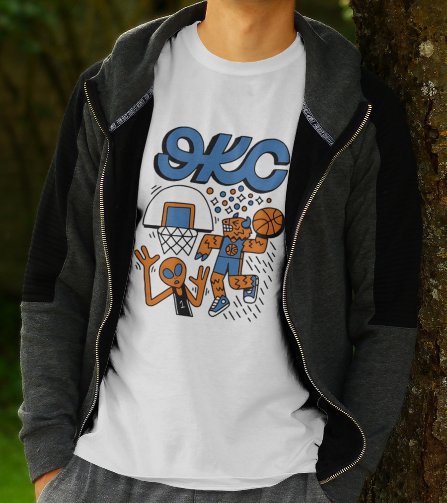 OKC Thunder Rumble Dunk Basketball T-Shirt