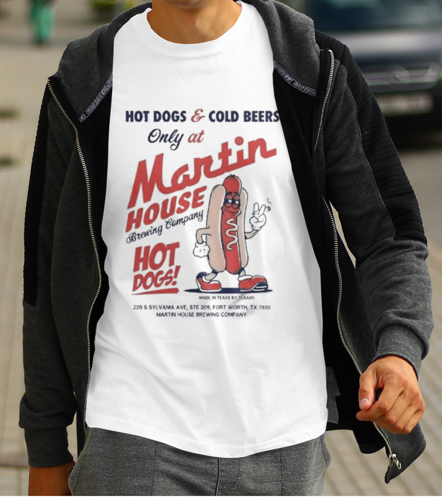 Martin House Brewing Company Hot Dogs Cold Beers Only At Glizzy Fest T-Shirt