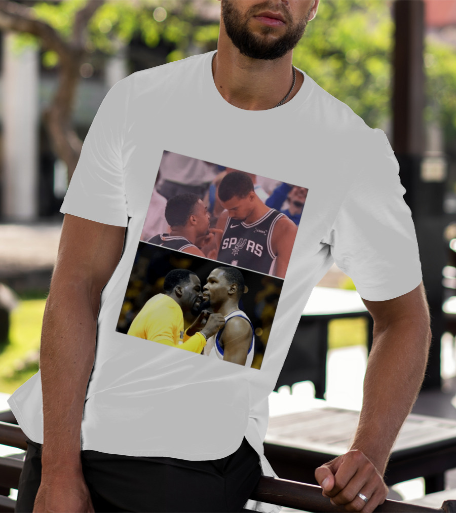 Wemby Keldon Johnson Spurs Draymond Meme Recreation T-Shirt
