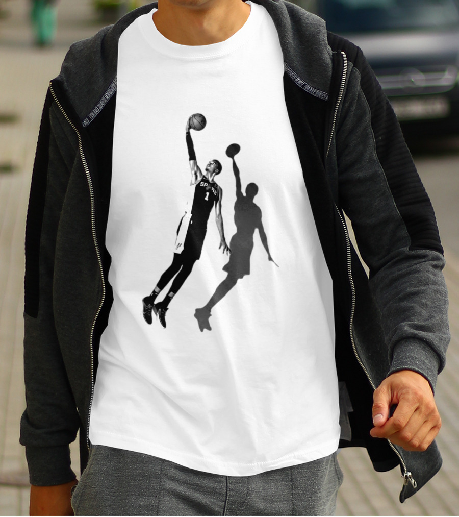Premiun Wemby And The Nuns Spurs Basketball Iconic Dunk T-Shirt