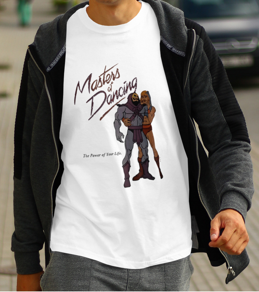 Masters Of Dancing Skeletor He Man The Power Of Your Life Embrace T-Shirt