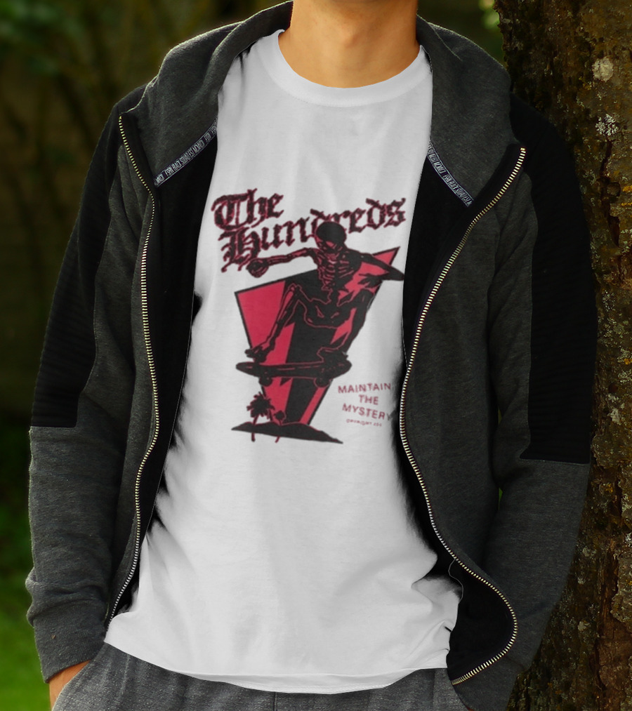 The Hundreds Skeleton Skateboarding Maintain The Mystery T-Shirt