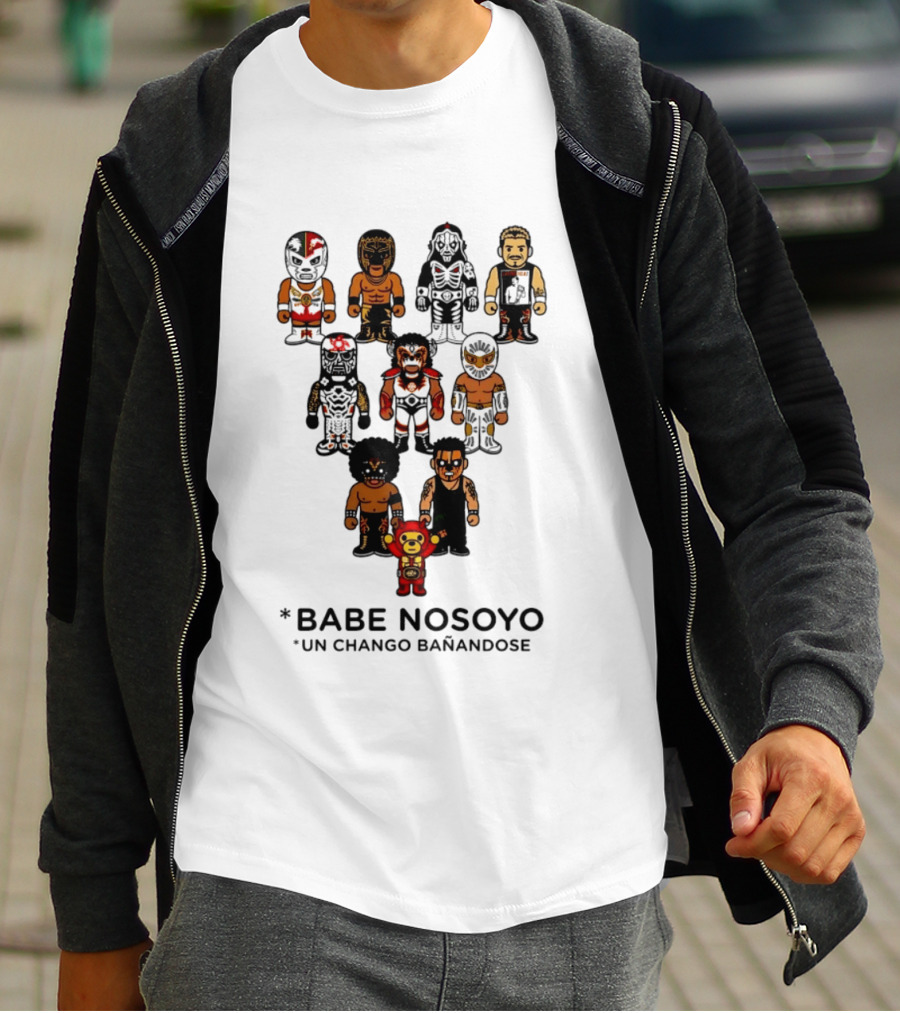 Babe Nosoyo Un Chango Banandose Characters Collection T-Shirt