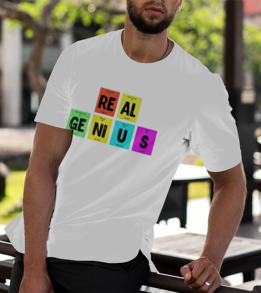 Periodic Table Elements Rhenium Aluminum Germanium Nickel Uranium Sulfur T-Shirt