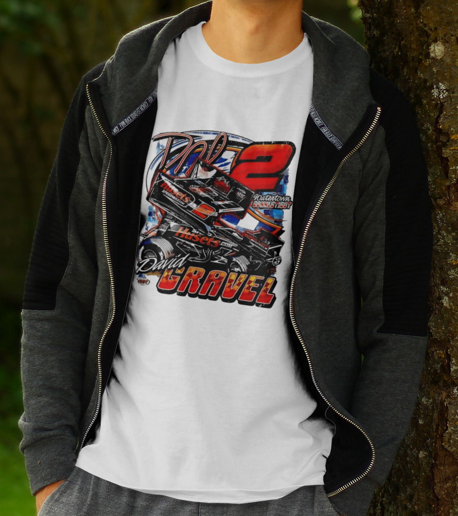 David Gravel Big Game Motorsports Sprint Car 2 Watertown Connecticut Huset's Speedway NOS T-Shirt