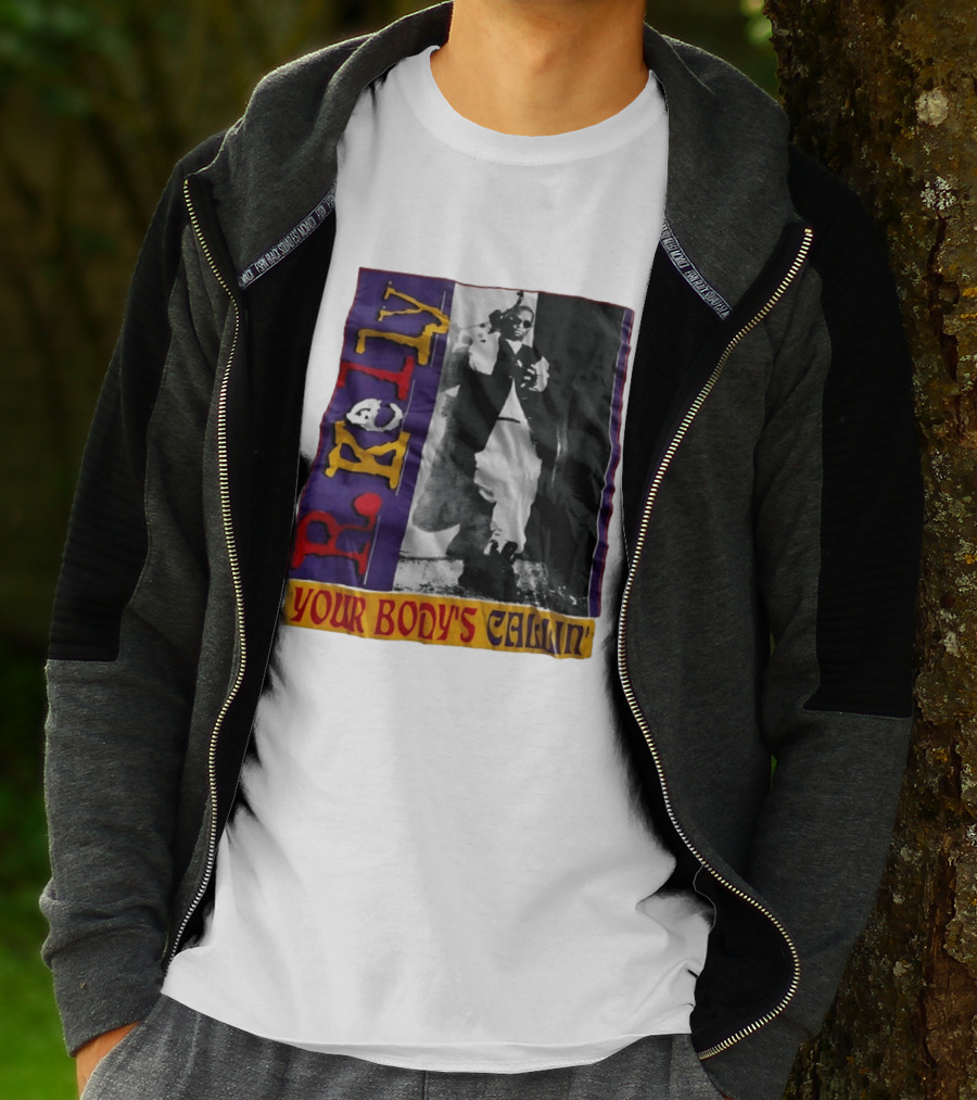 R Kelly Your Body's Callin' Vintage Style Avec Photo Iconique Et Couleurs Vives T-Shirt