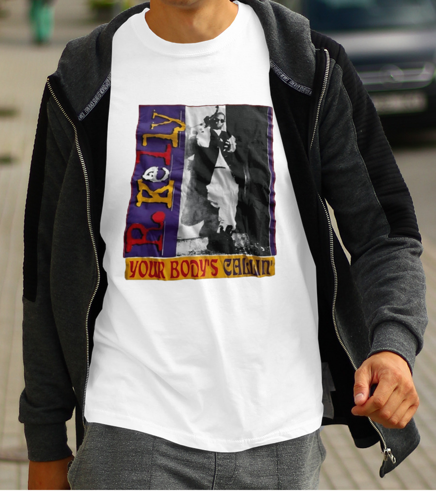R Kelly Your Body's Callin' Vintage Style Avec Photo Iconique Et Couleurs Vives T-Shirt