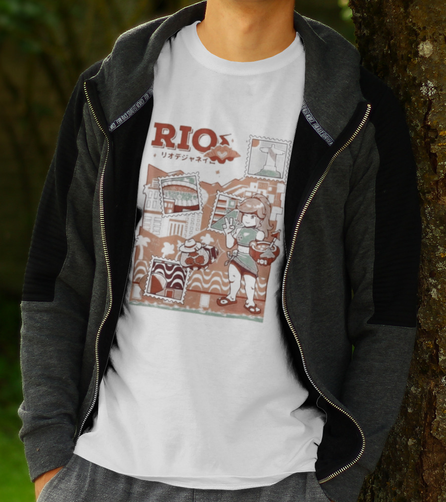 RIO Carnaval Starlight Flip Flops Heyra Vieira T-Shirt