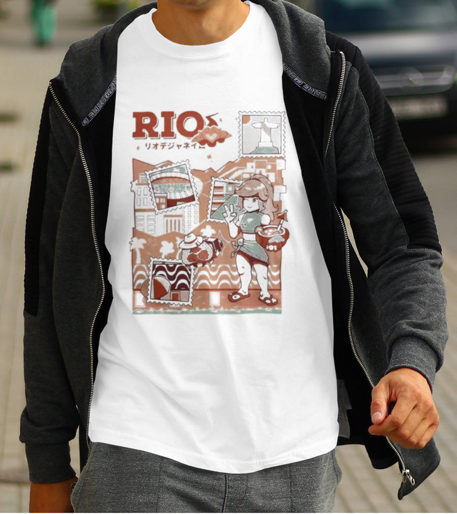 RIO Carnaval Starlight Flip Flops Heyra Vieira T-Shirt