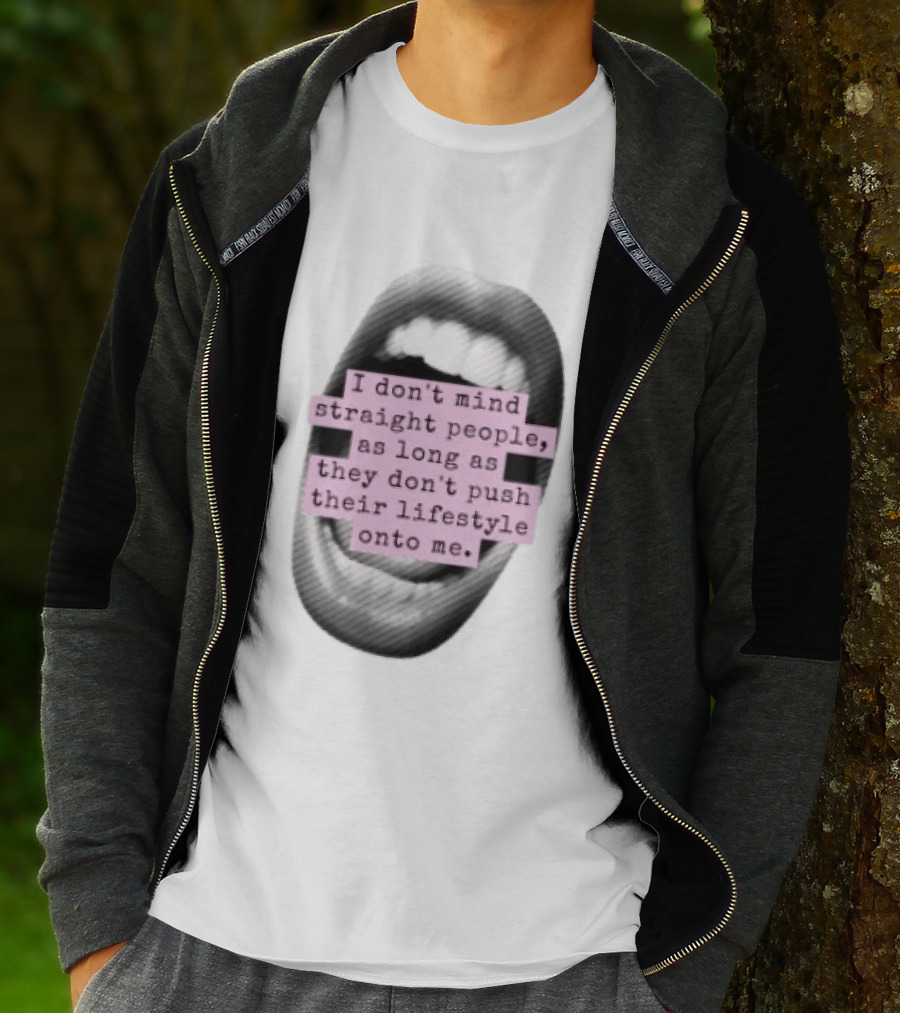 I Don't Mind Straight People Iconic Statement On Lifestyle Choices T-Shirt