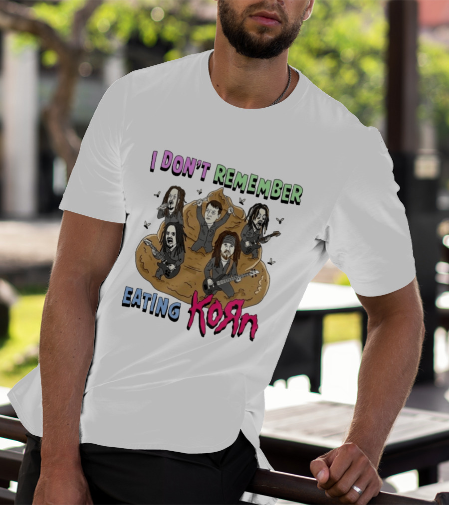 I Don't Remember Eating KoRn Band Parody Cartoon Characters T-Shirt