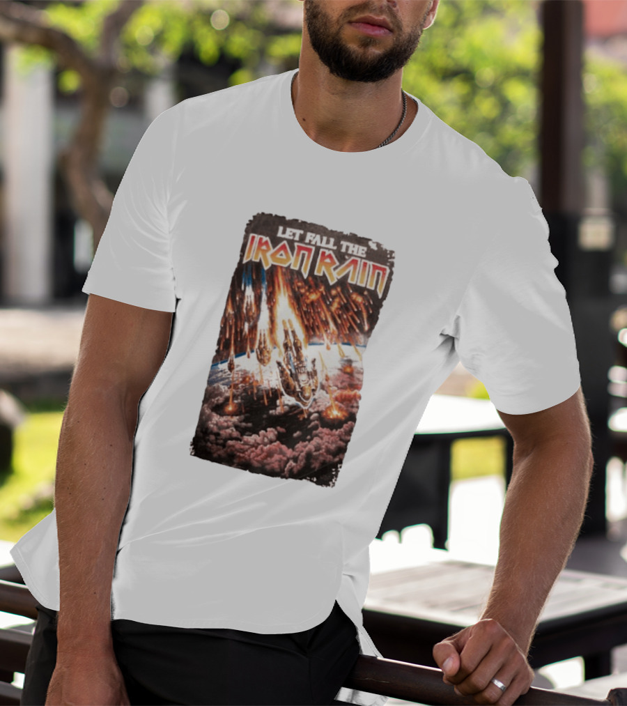 Let Fall The Iron Rain Outer Space Meteor Invasion Explosion T-Shirt