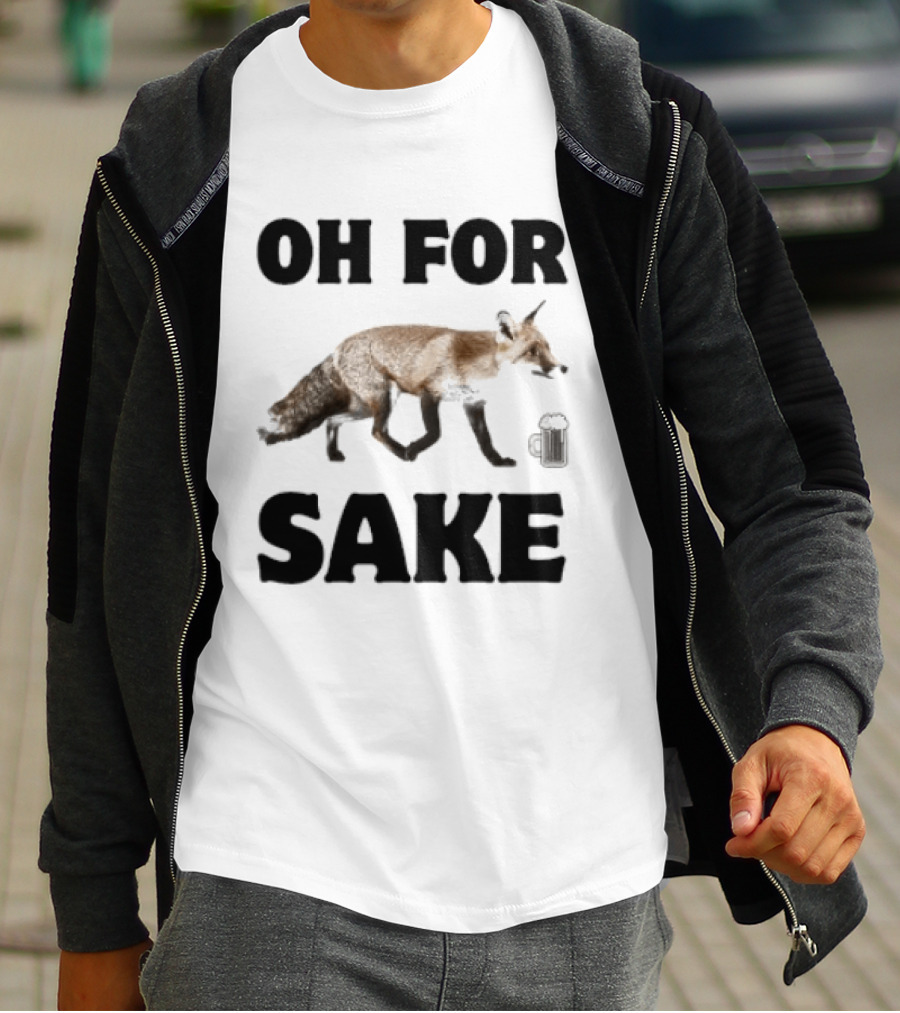 Oh For Fox Sake With Coffee Cup T-Shirt