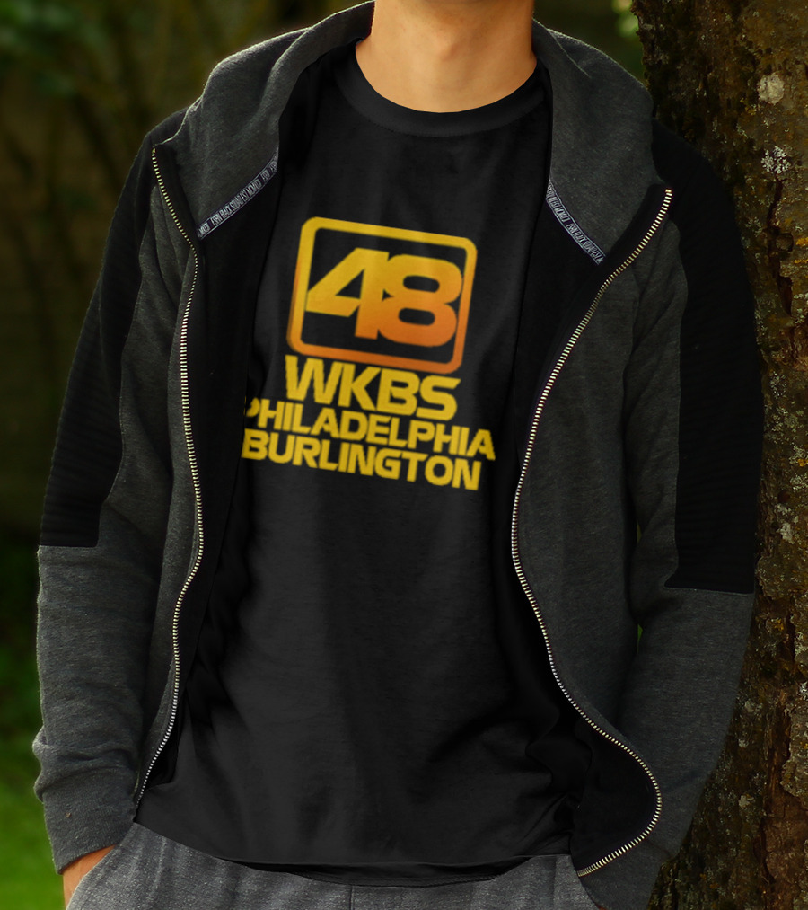 48 WKBS Philadelphia Burlington Vintage Television Broadcast T-Shirt
