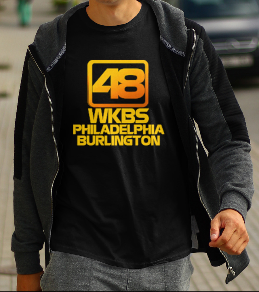 48 WKBS Philadelphia Burlington Vintage Television Broadcast T-Shirt