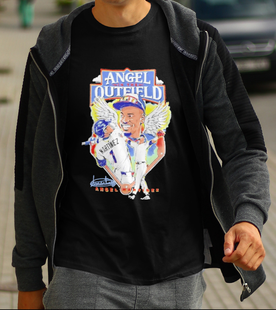 Angel Martinez In The Outfield Cleveland Guardians T-Shirt