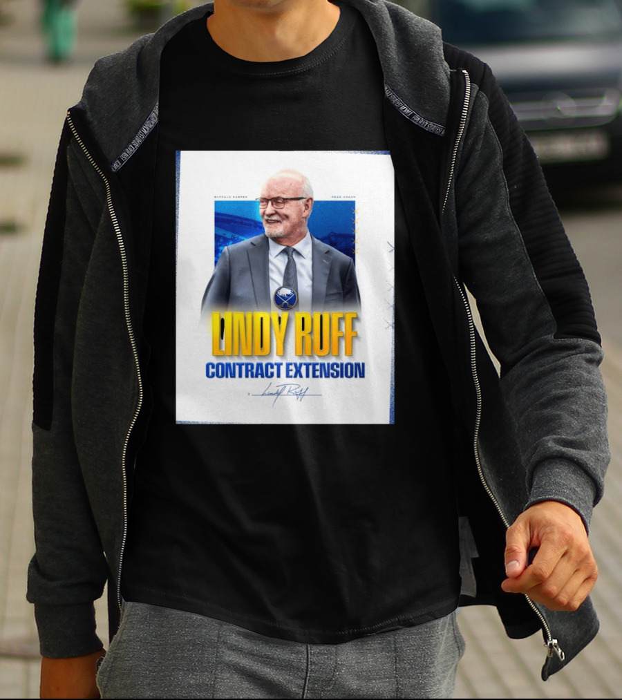 Buffalo Sabres Lindy Ruff Head Coach Contract Extension T-Shirt