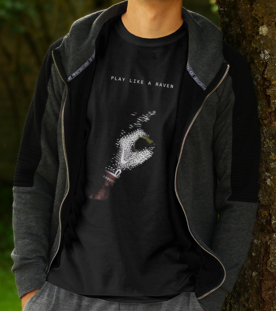 Play Like A Raven Baltimore Ravens X Drake Iceman Diamond Chain Football Collaboration T-Shirt