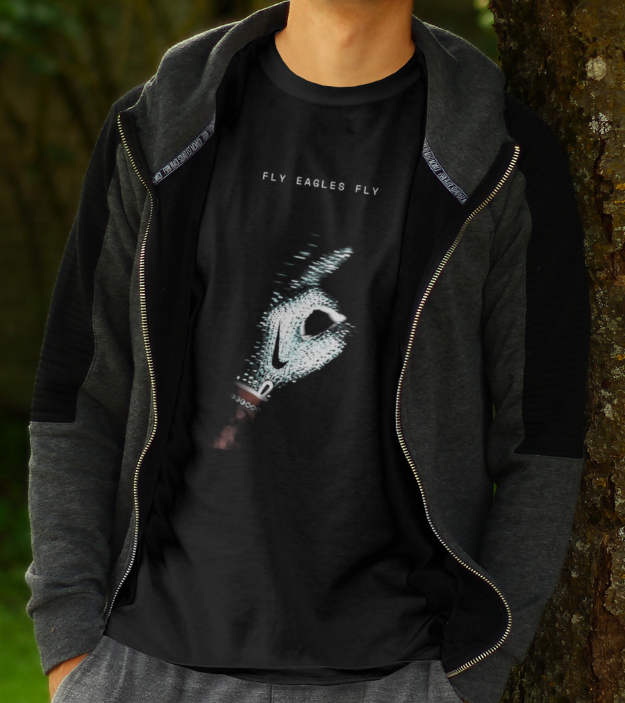 Fly Eagles Fly Philadelphia Eagles X Drake Iceman Diamond Chain Shh T-Shirt
