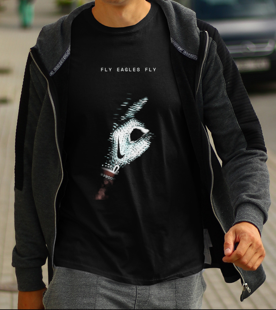 Fly Eagles Fly Philadelphia Eagles X Drake Iceman Diamond Chain Shh T-Shirt