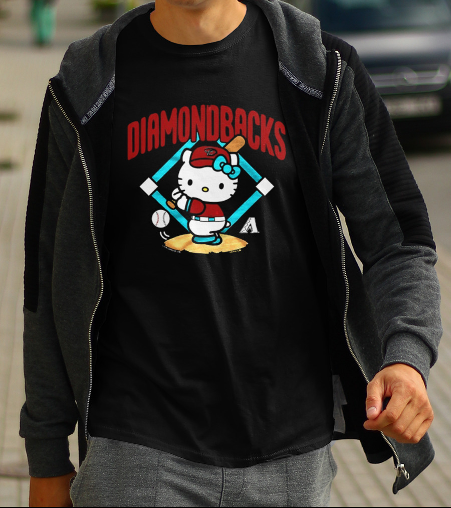 Hello Kitty Arizona Diamondbacks Baseball 2026 MLB Diamondbacks T-Shirt
