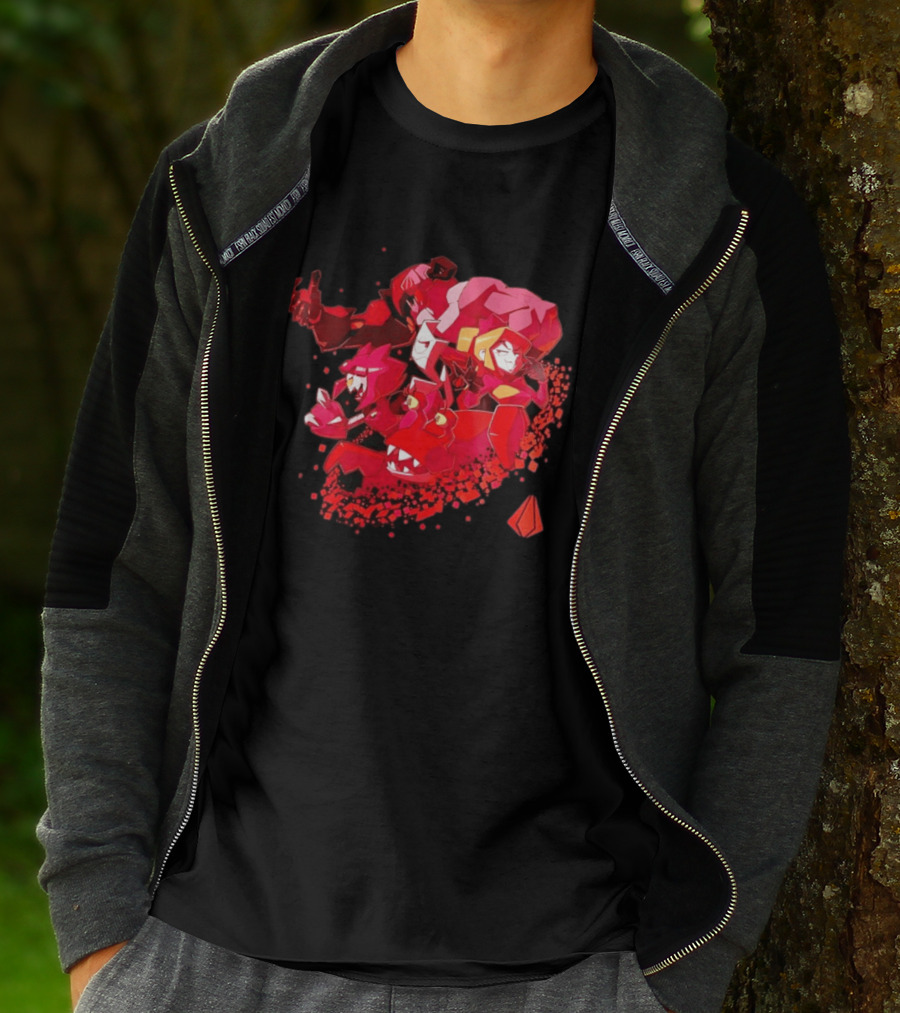 Syntax Gameoverse Characters Explosion Video Game T-Shirt